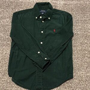 Polo by Ralph Lauren BOYS Dark Green Button Down Shirt